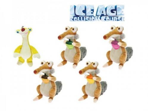 Doba ledová 5 veverka Scrat/Sid plyš 22cm asst 5 druhů Doba ledová 5 veverka Scrat/Sid plyš 22cm asst 5 druhů