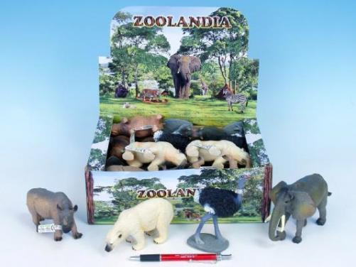 Zvířátka safari velká 10-18 cm, asst 8druhů Zvířátka safari velká 10-18 cm, asst 8druhů