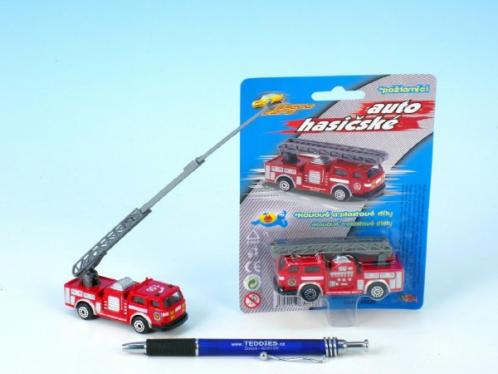 Auto hasiči kov/plast 7cm na kartě Auto hasiči kov/plast 7cm na kartě