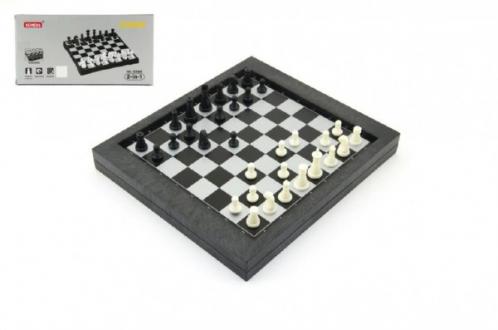 Cestovní magnetické šachy + dáma společenská hra v krabičce 24x12x4cm Cestovní magnetické šachy + dáma společenská hra v krabičce 24x12x4cm