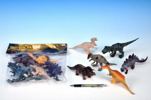 Dinosaurus plast 15-17cm 6ks v sáčku Dinosaurus plast 15-17cm 6ks v sáčku