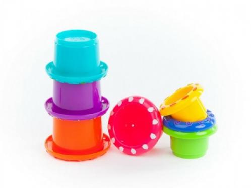 Kubus pyramida skládanka s kalíšky 7ks plast v krabici Kubus pyramida skládanka s kalíšky 7ks plast v krabici