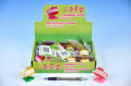 Zuby natahovací plast 4x4cm asst 2 barvy Zuby natahovací plast 4x4cm asst 2 barvy