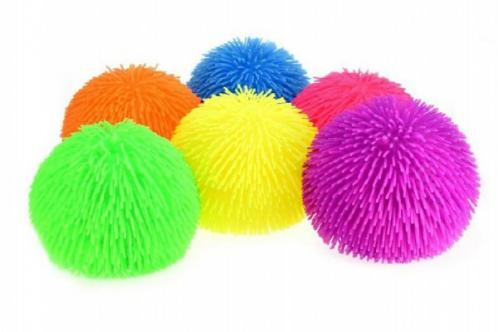 Gumový míč chlupatý průměr 19cm asst 6 barev Gumový míč chlupatý průměr 19cm asst 6 barev