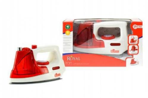 Žehlička plast 19cm na baterie se zvukem se světlem Žehlička plast 19cm na baterie se zvukem se světlem