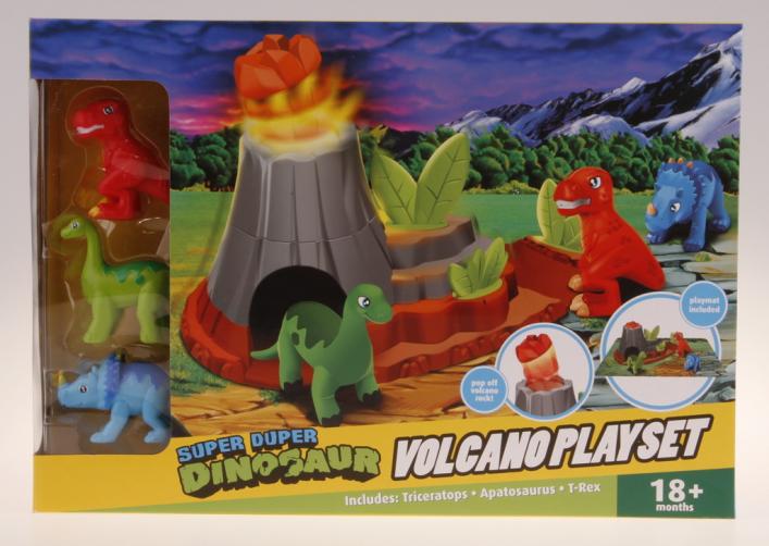 Dinosauři s hrací deskou - vybuchující sopka Dinosauři s hrací deskou - vybuchující sopka