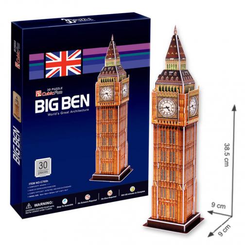 Puzzle 3D Big Ben – 30 dílků Puzzle 3D Big Ben – 30 dílků