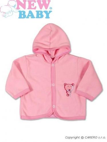 Fleecový kabátek vel. 80 Sweet Teddy New Baby Růžový Fleecový kabátek vel. 80 Sweet Teddy New Baby Růžový