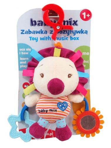 Dětská plyšová hračka s hracím strojkem Baby Mix Ježek Dle obrázku Dětská plyšová hračka s hracím strojkem Baby Mix Ježek Dle obrázku