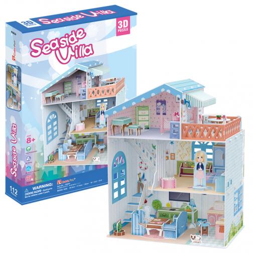 Puzzle 3D Dollhouse - Seaside Villa Puzzle 3D Dollhouse - Seaside Villa