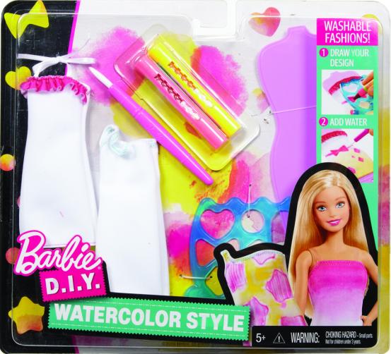 Barbie D.I.Y. akvarelové návrhářství Barbie D.I.Y. akvarelové návrhářství
