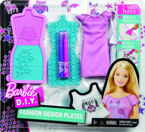 Barbie D.I.Y. módní návrhářské šablony Barbie D.I.Y. módní návrhářské šablony