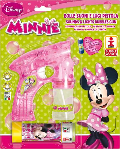 Bublifuková pistole Disney Minnie velká + bublifuk 60 ml Bublifuková pistole Disney Minnie velká + bublifuk 60 ml