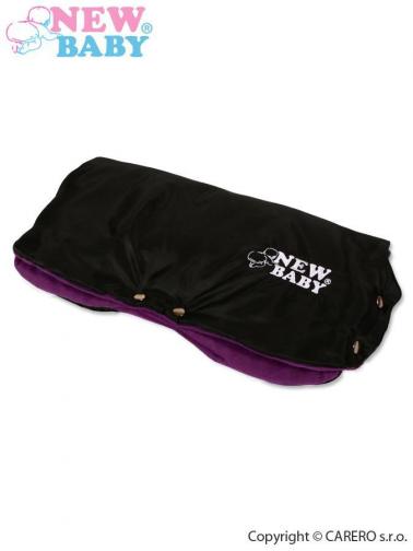 Fialovo-černý rukávník na kočárek Classic Fleece black/violet Fialovo-černý rukávník na kočárek Classic Fleece black/violet