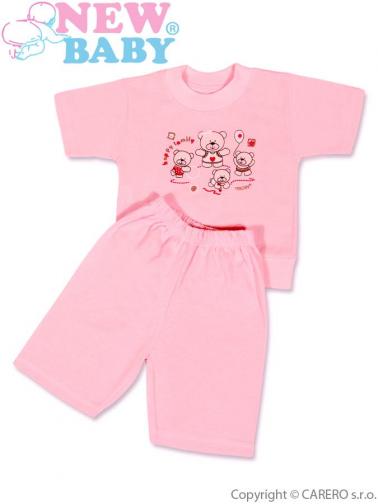 Růžové dětské letní pyžamo vel. 128 (7-8 let) New Baby růžové Růžové dětské letní pyžamo vel. 128 (7-8 let) New Baby růžové
