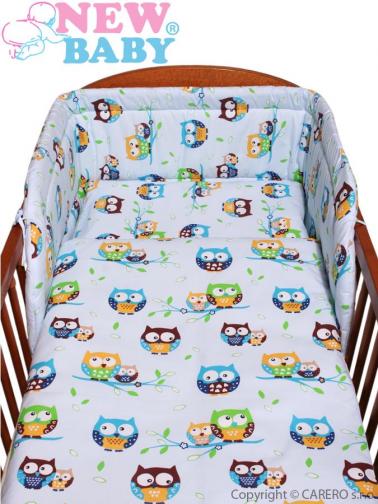 3-dílné ložní povlečení New Baby 100/135 cm Modré sovy 3-dílné ložní povlečení New Baby 100/135 cm Modré sovy
