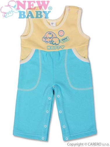 Dětské lacláčky vel. 92 New Baby Happy modré Dětské lacláčky vel. 92 New Baby Happy modré
