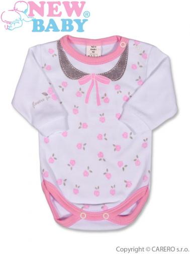 Kojenecké body s dlouhým rukávem vel. 62 New Baby Jeans růžové Kojenecké body s dlouhým rukávem vel. 62 New Baby Jeans růžové
