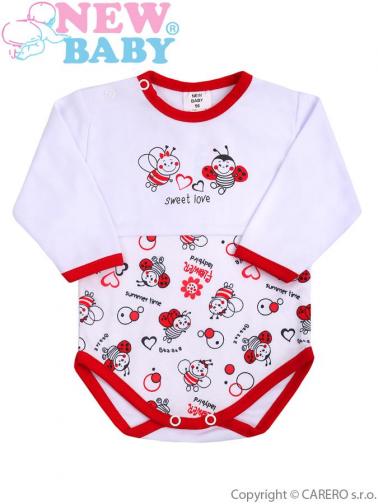 Kojenecké body s dlouhým rukávem vel. 68 New Baby Beruška Kojenecké body s dlouhým rukávem vel. 68 New Baby Beruška