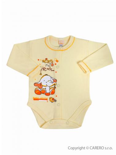 Béžové kojenecké body s dlouhým rukávem vel. 68 Bobas Fashion Benjamin Béžové kojenecké body s dlouhým rukávem vel. 68 Bobas Fashion Benjamin