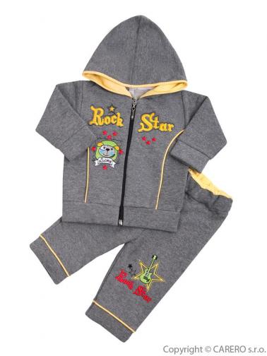 2-dílná souprava vel. 62 Koala RockStar šedo-žlutá 2-dílná souprava vel. 62 Koala RockStar šedo-žlutá