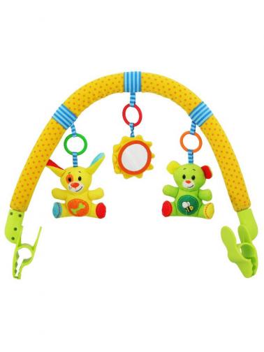 Hračka na kočárek Baby Mix sluníčko, myška, pejsek Dle obrázku Hračka na kočárek Baby Mix sluníčko, myška, pejsek Dle obrázku