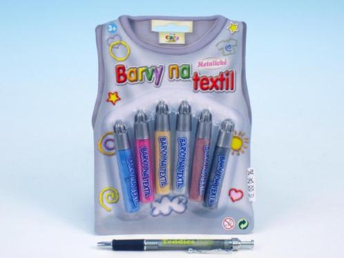 Barvy na textil metalické Barvy na textil metalické