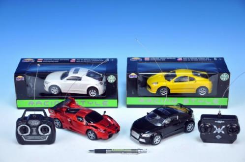 Auto RC Racing Style plast 17cm na vysílačku na baterie asst 6 druhů Auto RC Racing Style plast 17cm na vysílačku na baterie asst 6 druhů