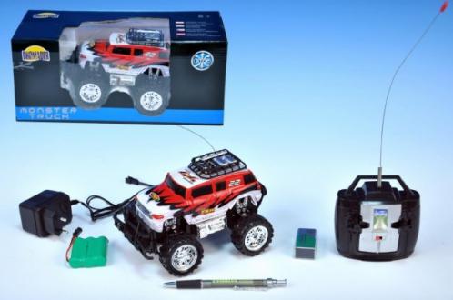 Auto RC Monster Truck 16cm na vysílačku na baterie s dobíjecím packem + adaptérem v krabici Auto RC Monster Truck 16cm na vysílačku na baterie s dobíjecím packem + adaptérem v krabici
