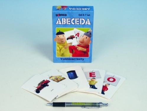 DIDACO vzdělávací karty abeceda Pat a Mat 2x23 karet v krabici 10x16x3cm DIDACO vzdělávací karty abeceda Pat a Mat 2x23 karet v krabici 10x16x3cm