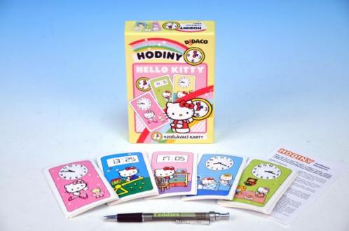 Didaco Hodiny Hello Kitty vzdělávací karty v krabičce Didaco Hodiny Hello Kitty vzdělávací karty v krabičce