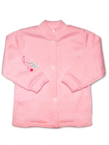 Růžový kojenecký kabátek vel. 56 New Baby Růžový kojenecký kabátek vel. 56 New Baby