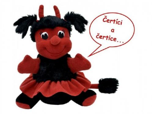 Čertice Berta plyš 23cm česky mluvící na baterie Čertice Berta plyš 23cm česky mluvící na baterie