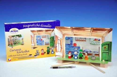 Divadlo Červená Karkulka magnetické dřevo Divadlo Červená Karkulka magnetické dřevo