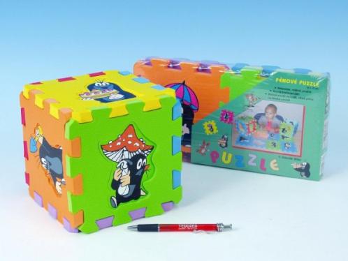 Pěnové puzzle Krtek 15x15cm, asst 3 druhy, 6ks Pěnové puzzle Krtek 15x15cm, asst 3 druhy, 6ks