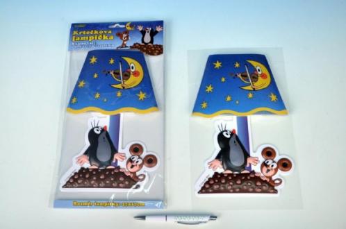 Lampička Krtek nalepovací na zeď plast 27x17cm Lampička Krtek nalepovací na zeď plast 27x17cm