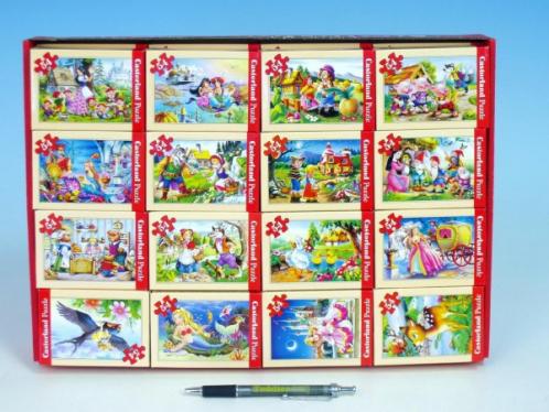 Minipuzzle Pohádky 16,5x11cm asst 8 druhů 54 dílků v krabičce Minipuzzle Pohádky 16,5x11cm asst 8 druhů 54 dílků v krabičce