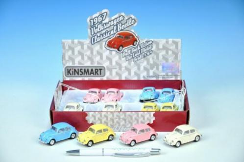 Auto Kinsmart VW Classical Beetle 1967 1:64 kov 6cm zpětný chod asst 4 barvy Auto Kinsmart VW Classical Beetle 1967 1:64 kov 6cm zpětný chod asst 4 barvy