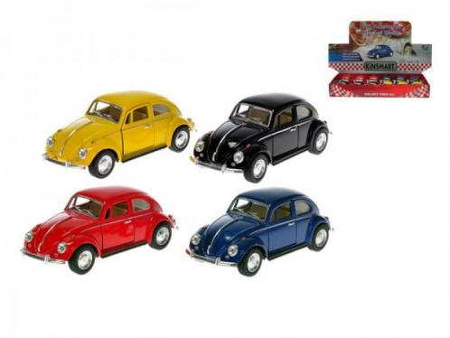 Auto Kinsmart Classical Beetle 1:32 kov 13cm zpětný chod asst 4 barvy Auto Kinsmart Classical Beetle 1:32 kov 13cm zpětný chod asst 4 barvy