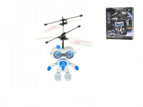 Helikoptéra vesmírný letec 15cm se senzorem a USB nabíjecím kabelem se světlem asst. 2barvy Helikoptéra vesmírný letec 15cm se senzorem a USB nabíjecím kabelem se světlem asst. 2barvy