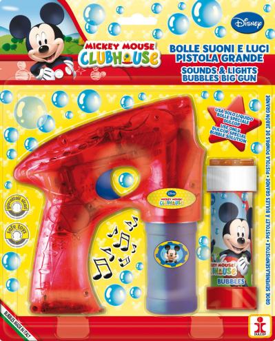 Bublifuková pistole Disney Mickey velká + bublifuk 60 ml Bublifuková pistole Disney Mickey velká + bublifuk 60 ml