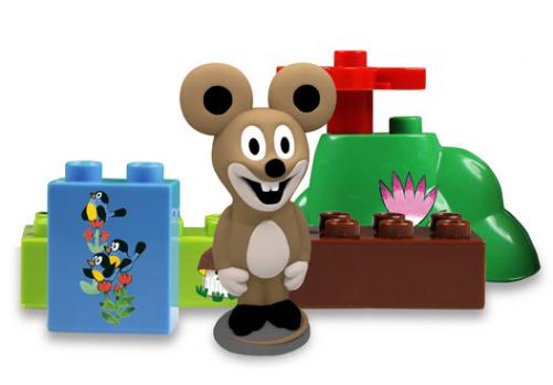 Krtek sada Extras (6 kostek+1x figurka Myška) Krtek sada Extras (6 kostek+1x figurka Myška)