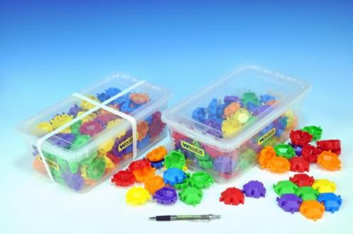 Kostky Puzzle plast 120ks v plastovém boxu Wader Kostky Puzzle plast 120ks v plastovém boxu Wader
