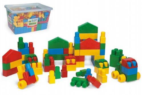 Kostky stavebnice Middle Block plast 240ks Wader v plastovém boxu Kostky stavebnice Middle Block plast 240ks Wader v plastovém boxu