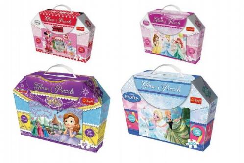 PACK Puzzle třpytivé 50+50 dílků asst 2 druhy PACK Puzzle třpytivé 50+50 dílků asst 2 druhy