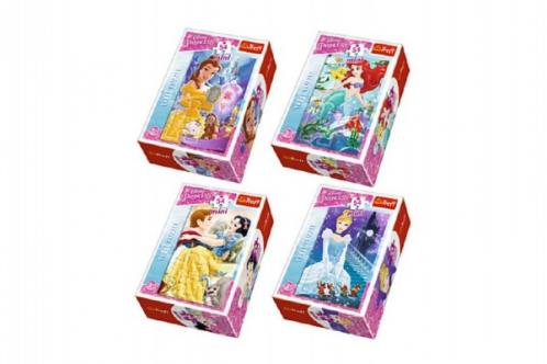 Minipuzzle Princess/Disney 54dílků asst 4 druhy Minipuzzle Princess/Disney 54dílků asst 4 druhy
