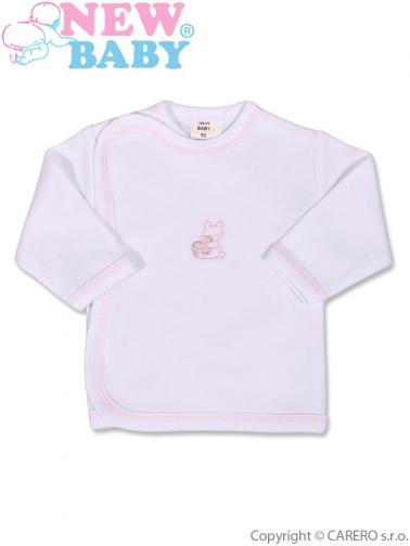 Kojenecká košilka s vyšívaným obrázkem vel. 62 New Baby růžová Kojenecká košilka s vyšívaným obrázkem vel. 62 New Baby růžová