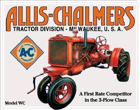 Posters Plechová cedule ALLIS CHALMERS - MODEL WC traktor, (40 x 31,5 cm) Posters Plechová cedule ALLIS CHALMERS - MODEL WC traktor, (40 x 31,5 cm)