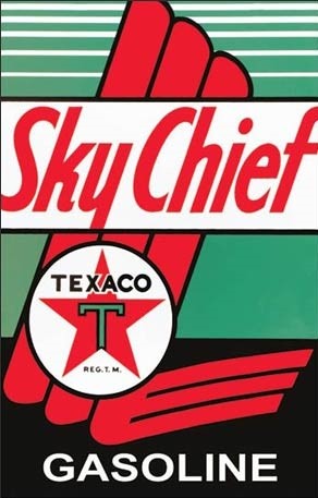 Posters Plechová cedule Texaco - Sky Chief, (31,5 x 40 cm) Posters Plechová cedule Texaco - Sky Chief, (31,5 x 40 cm)