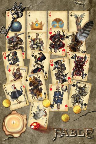 Posters Plakát, Obraz - Fable - Playing Cards, (61 x 91,5 cm) Posters Plakát, Obraz - Fable - Playing Cards, (61 x 91,5 cm)